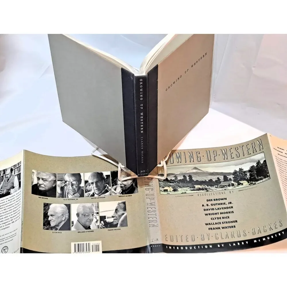 Growing Up Western edited by Clarus Backes (1935-1989) (1990 1st Ed HC in DJ)